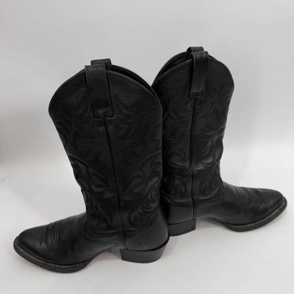 ARIAT Deertan Heritage Toe Men's  8.5 D Black Western Boots 10002218 (34770)